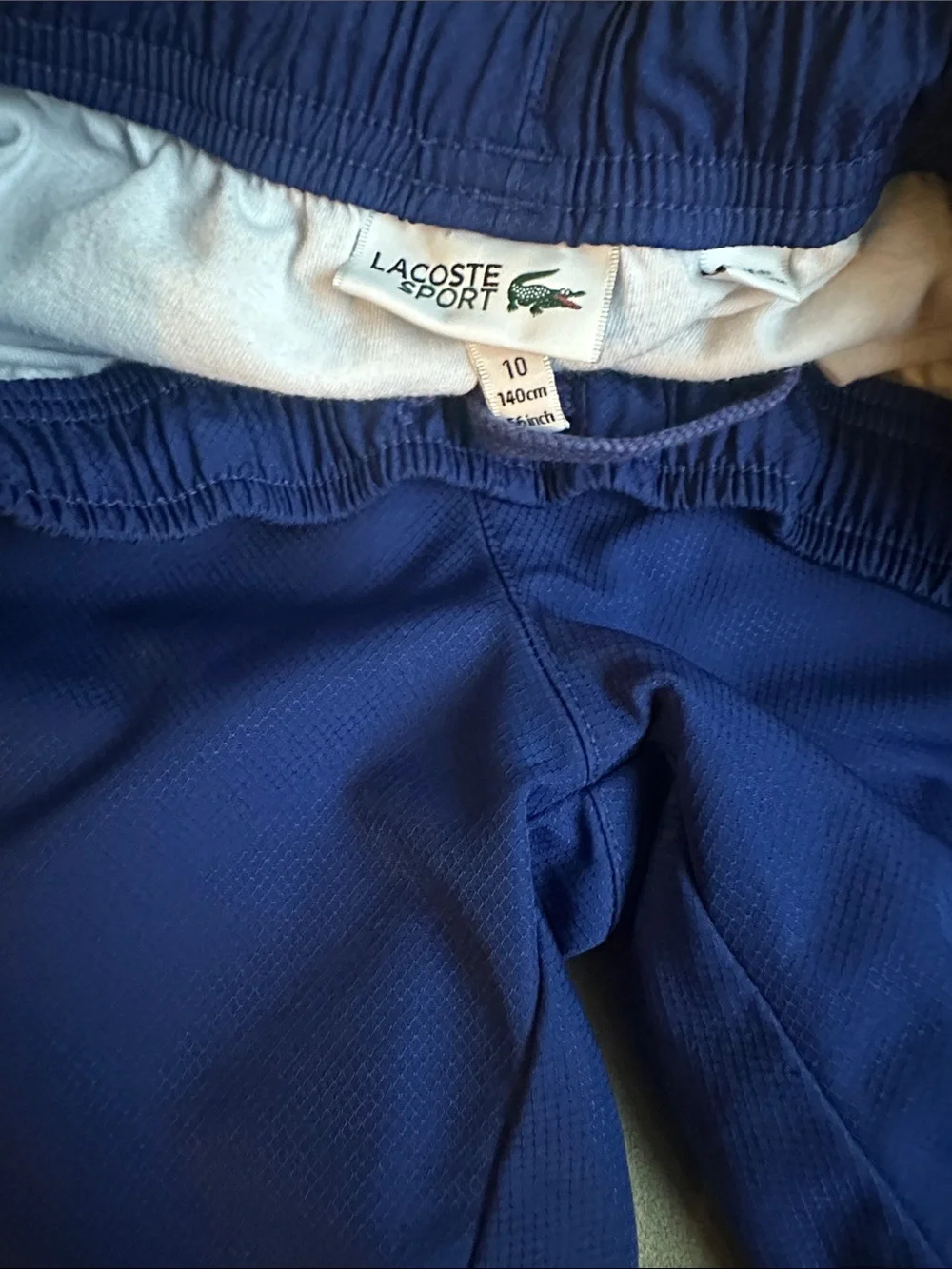 Lacoste Royal Blue Athletic Shorts with Logo